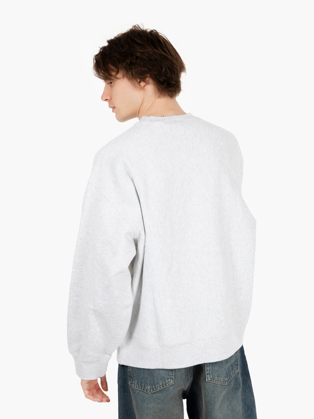 Label Script sweat ash heather