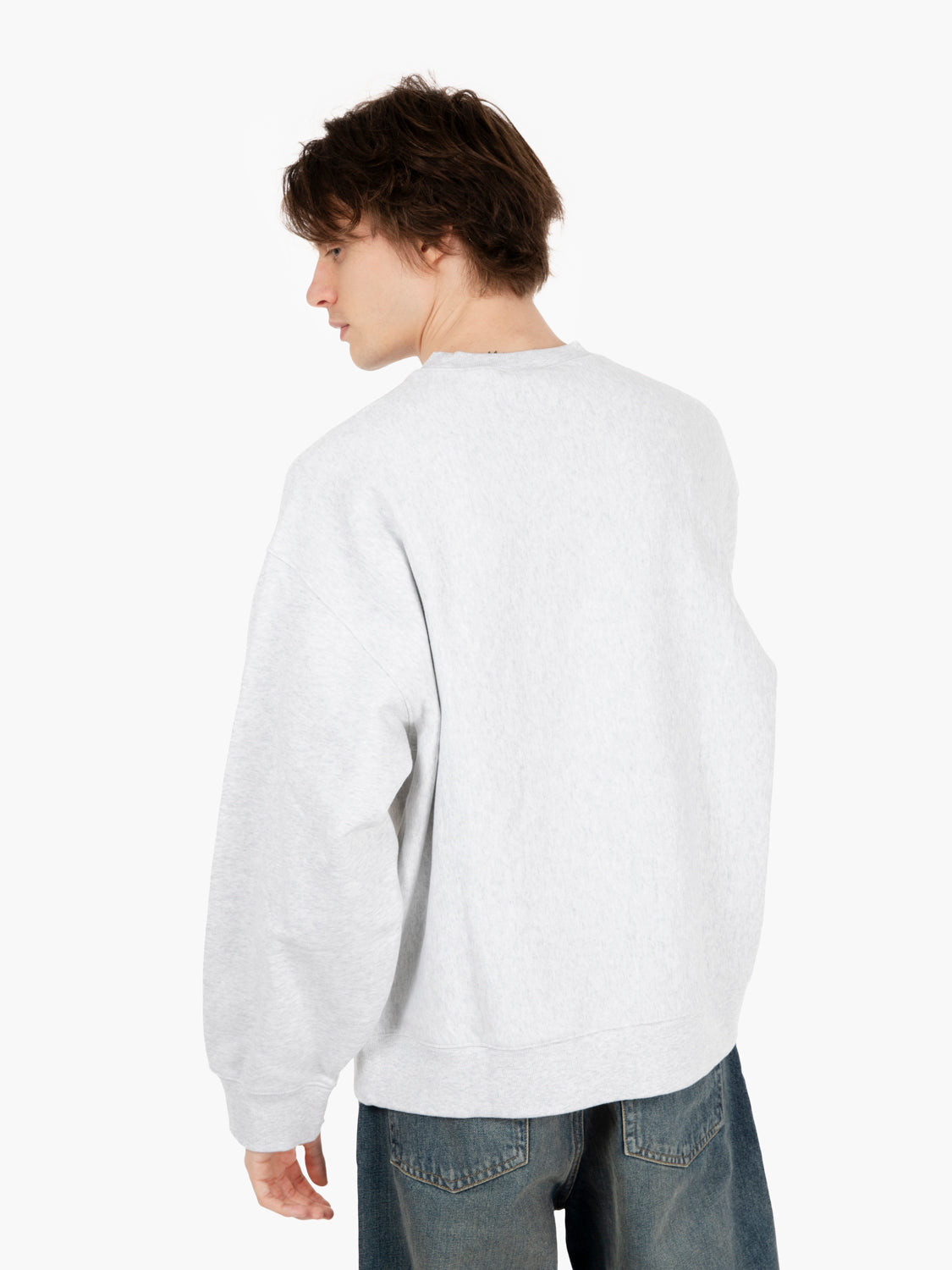 Label Script sweat ash heather