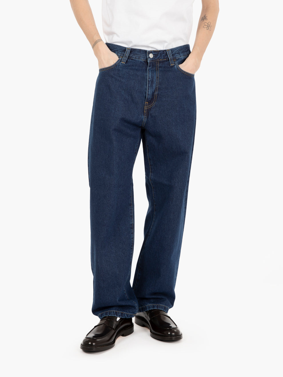 Landon pant blue stone washed denim