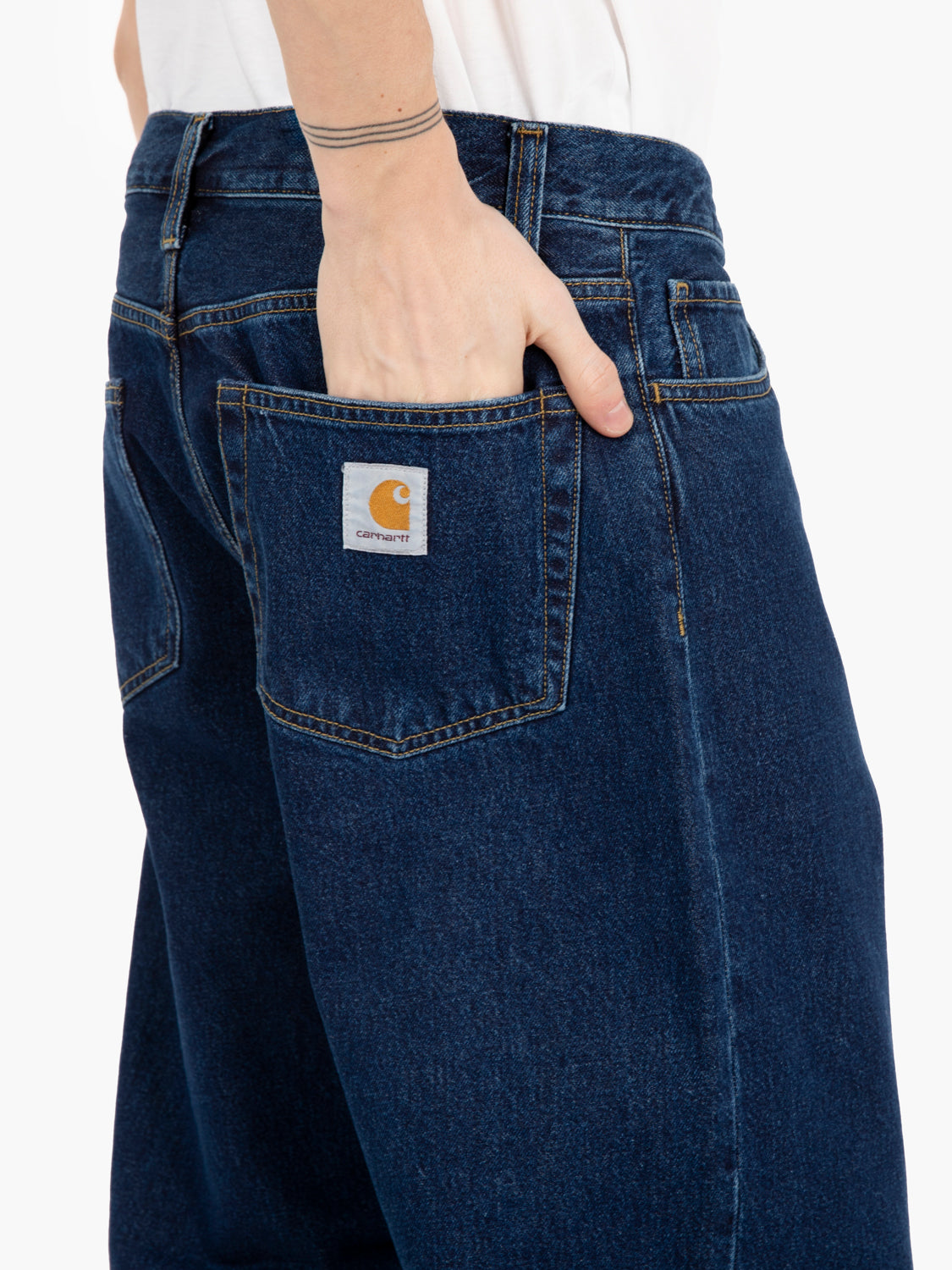 Landon pant blue stone washed denim