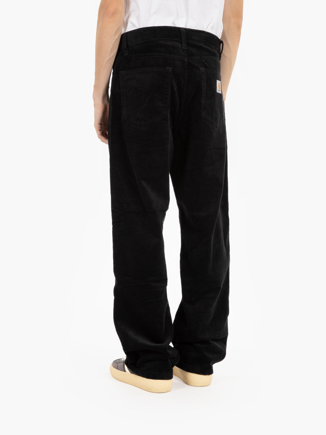 Landon Pant corduroy leather black