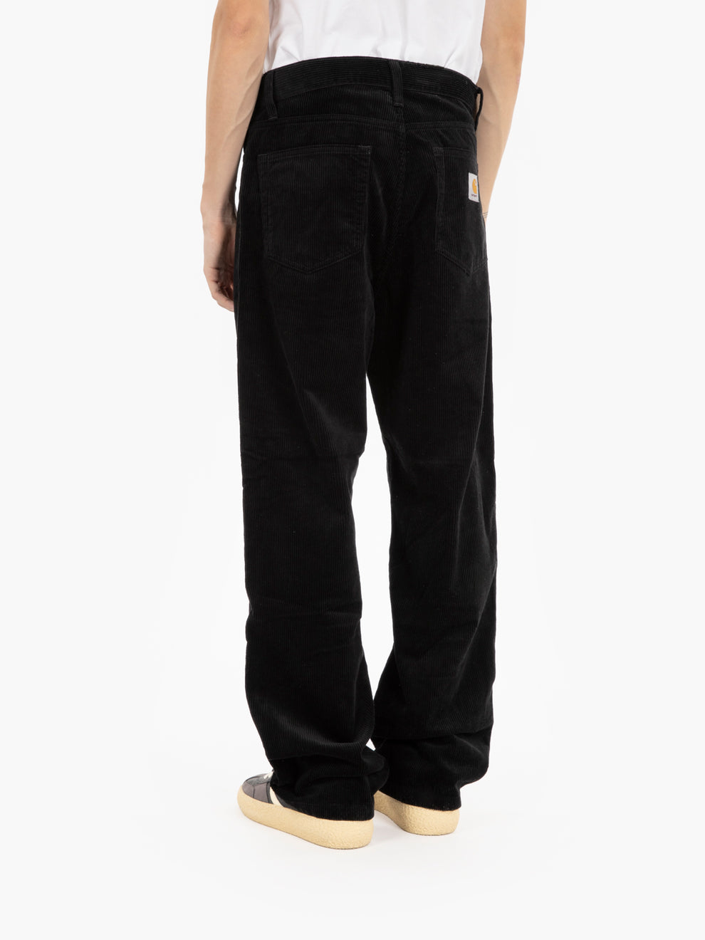 Landon Pant corduroy leather black
