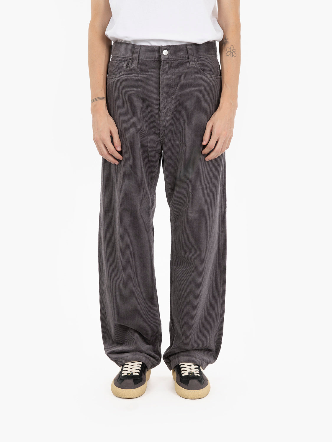 Landon Pant corduroy leather phorphyry