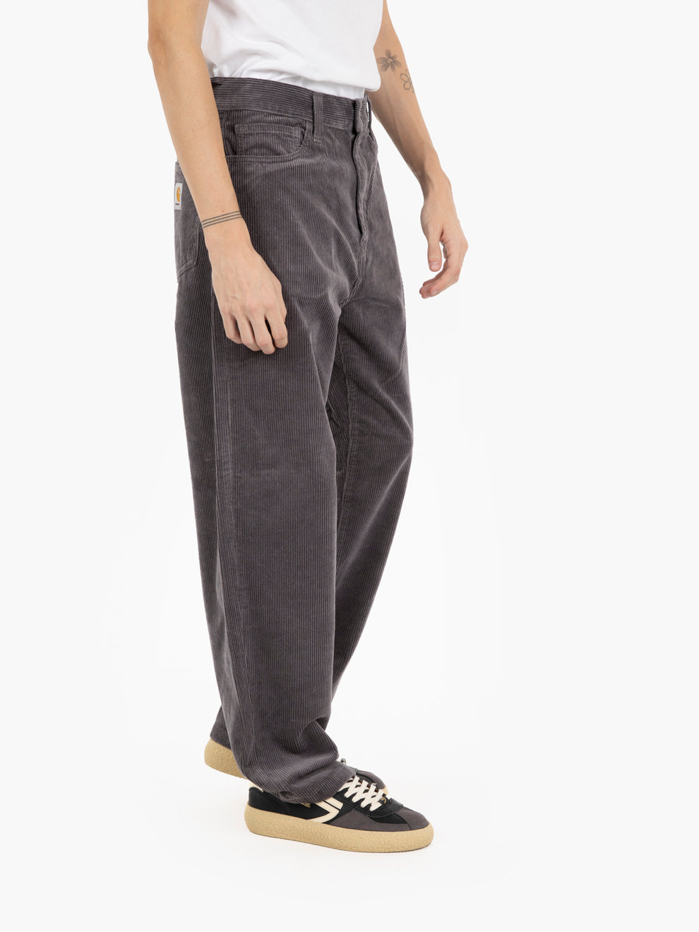 Landon Pant corduroy leather phorphyry