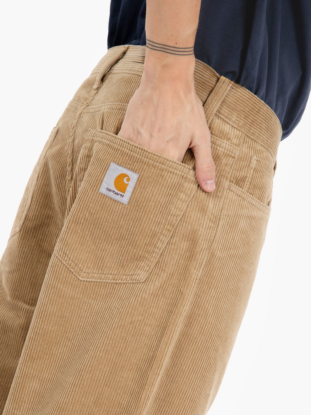 Landon Pant corduroy leather rinsed