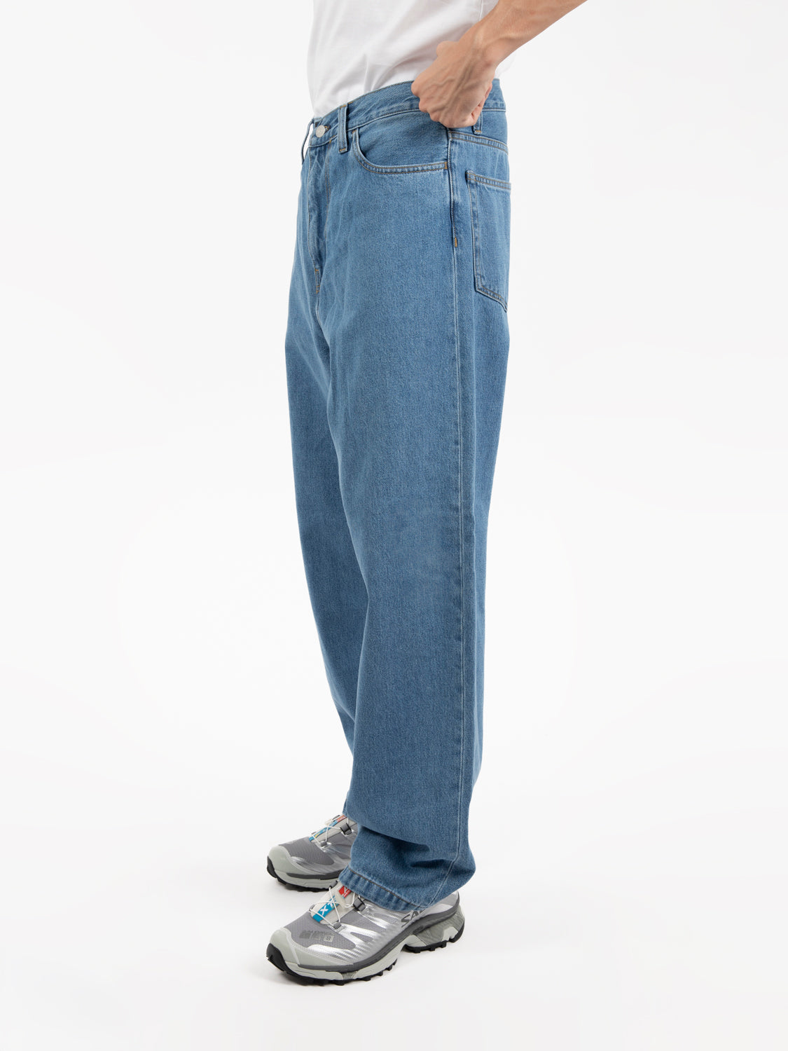 London pant blue heavy stone washed