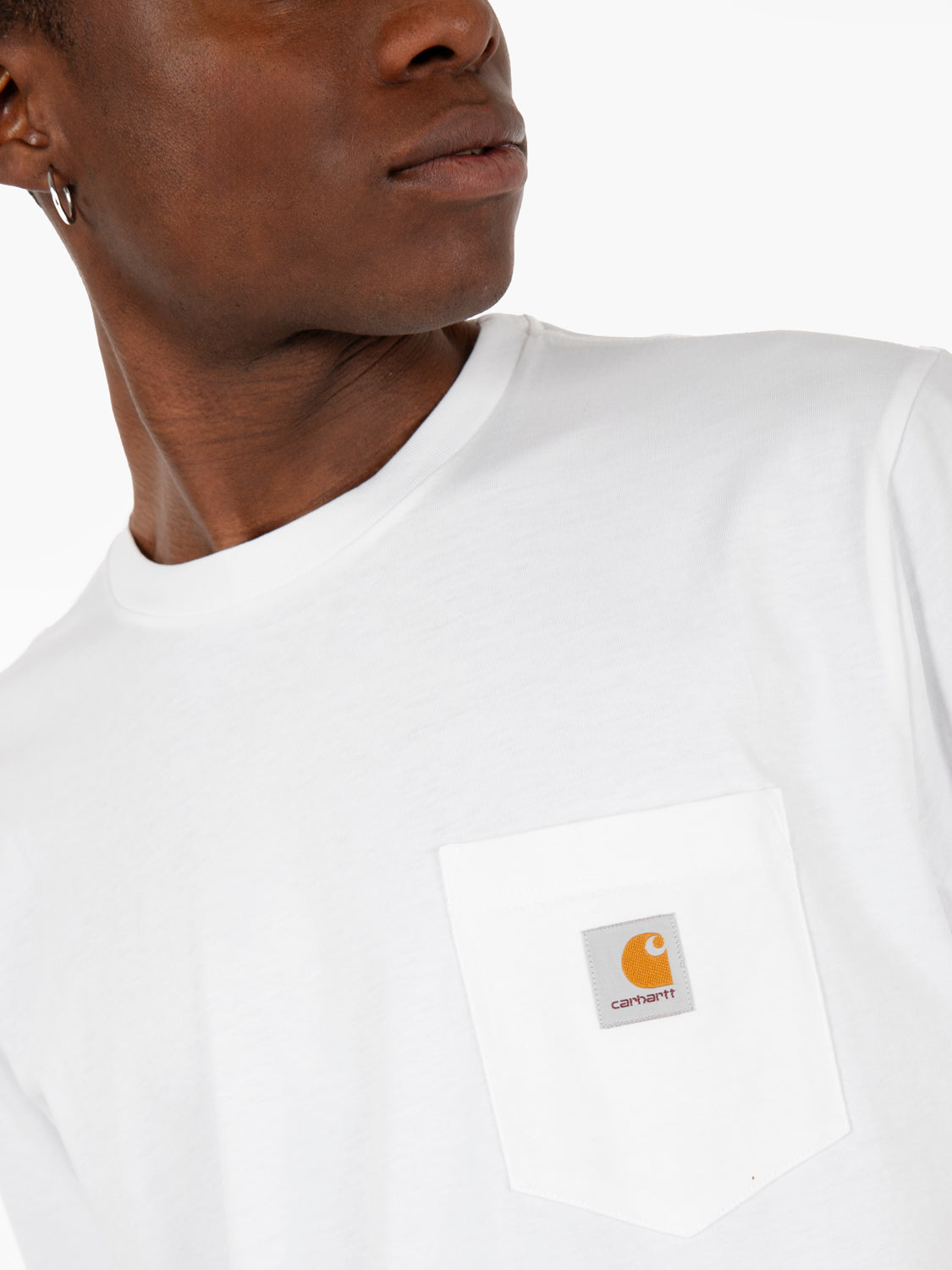 Longsleeves pocket t-shirt white