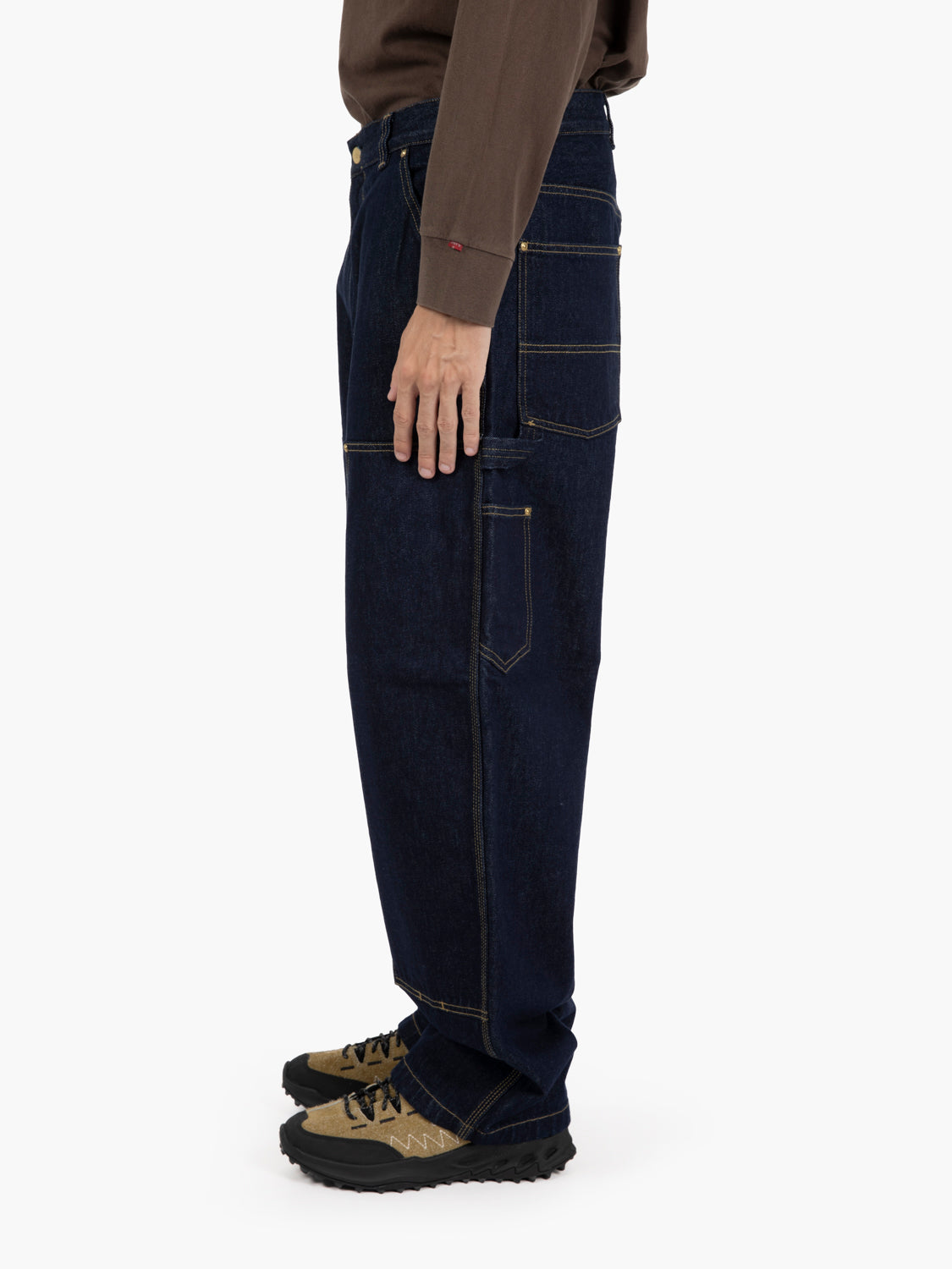 Nash Double knee pant blue rinsed