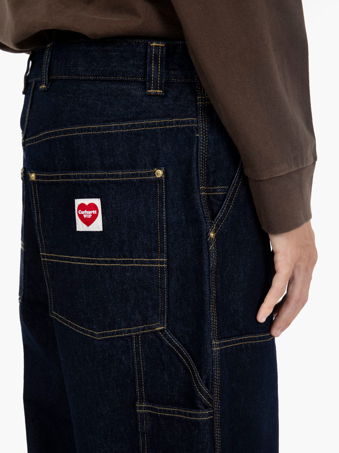 Nash Double knee pant blue rinsed