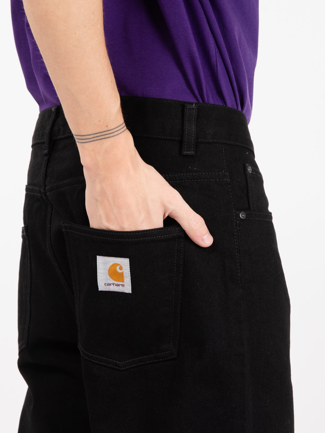 Newel pant black one wash