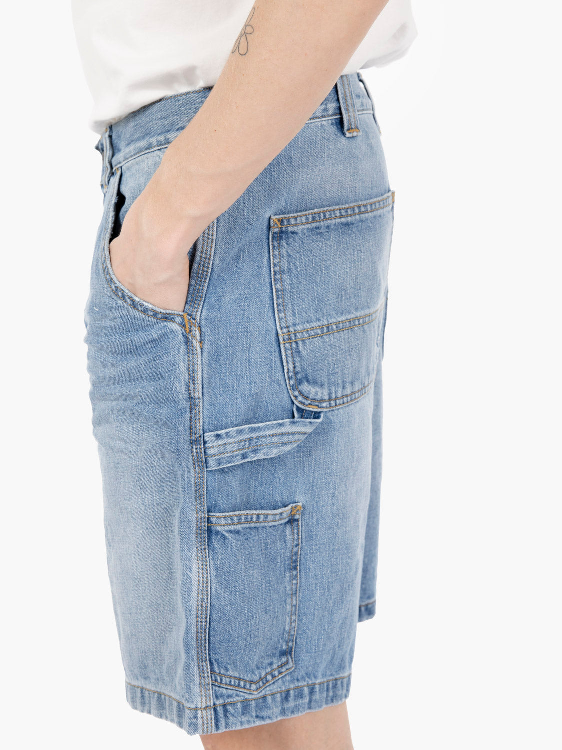 OG single knee short blue