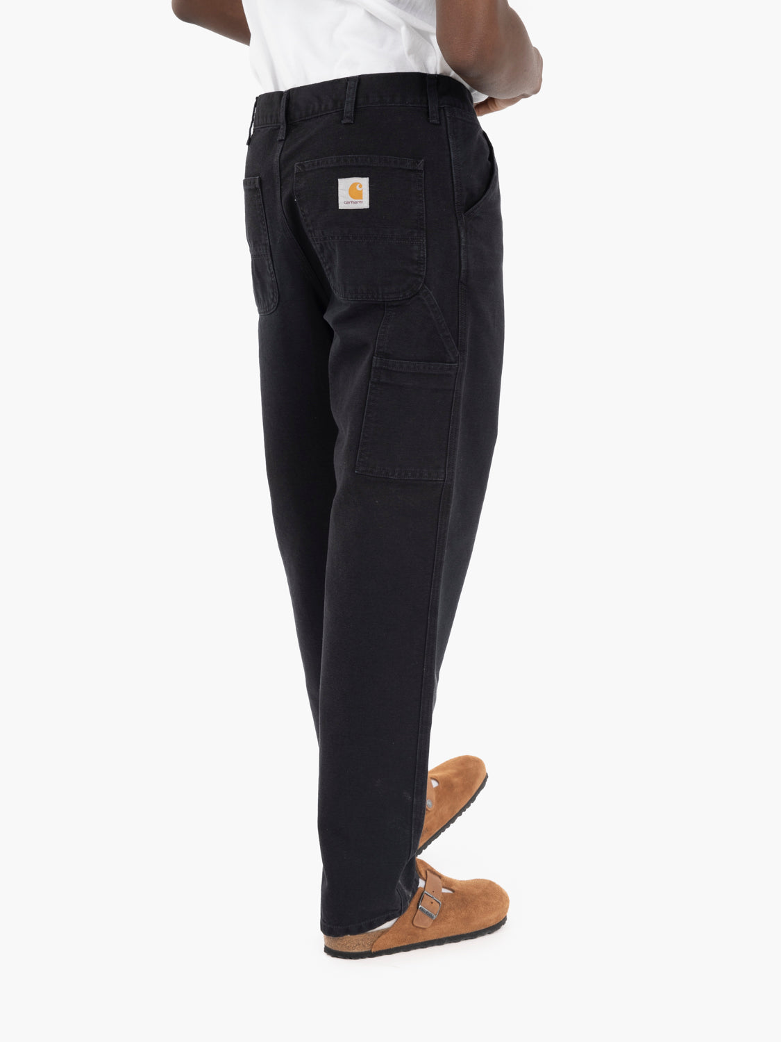 Pantaloni single knee black