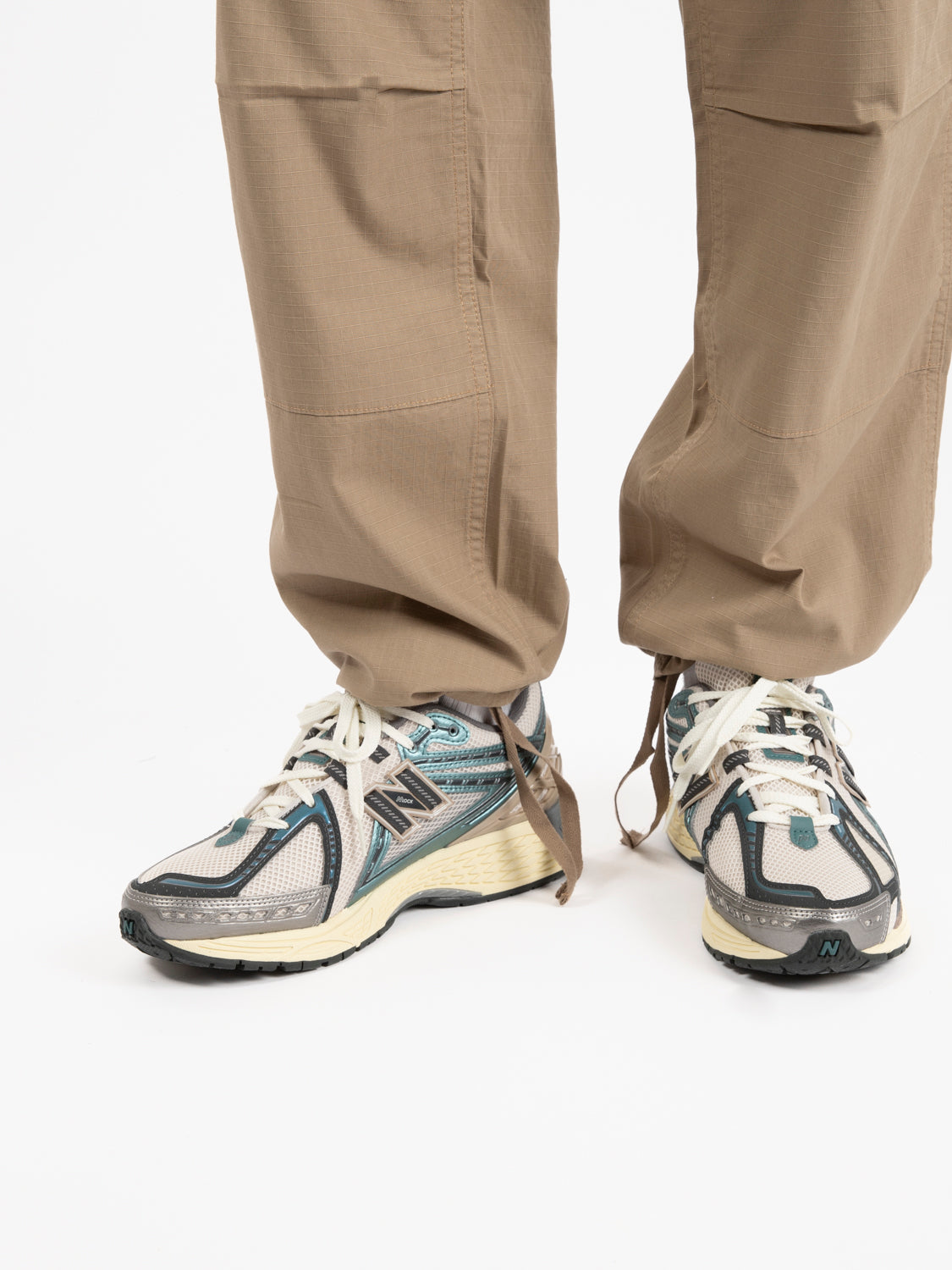 Regular cargo pant leather