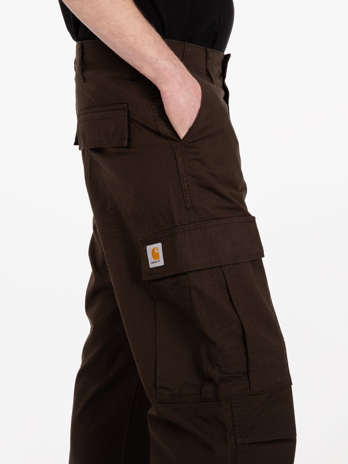Regular cargo pant tobacco rinsed