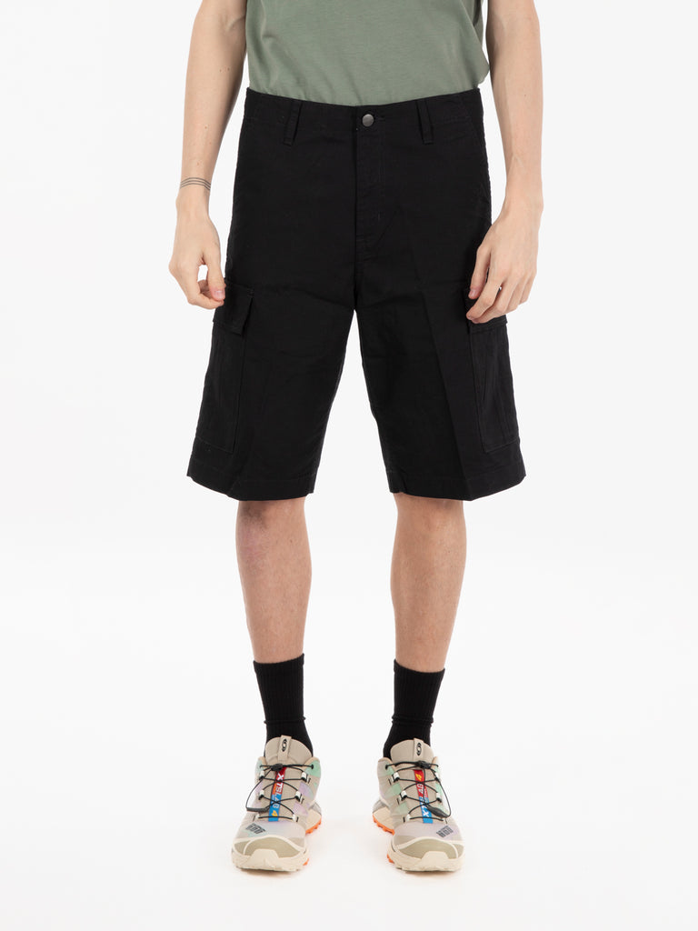 Carhartt WIP - Regular cargo short black rinsed