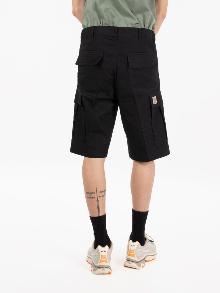 Carhartt WIP - Regular cargo short black rinsed