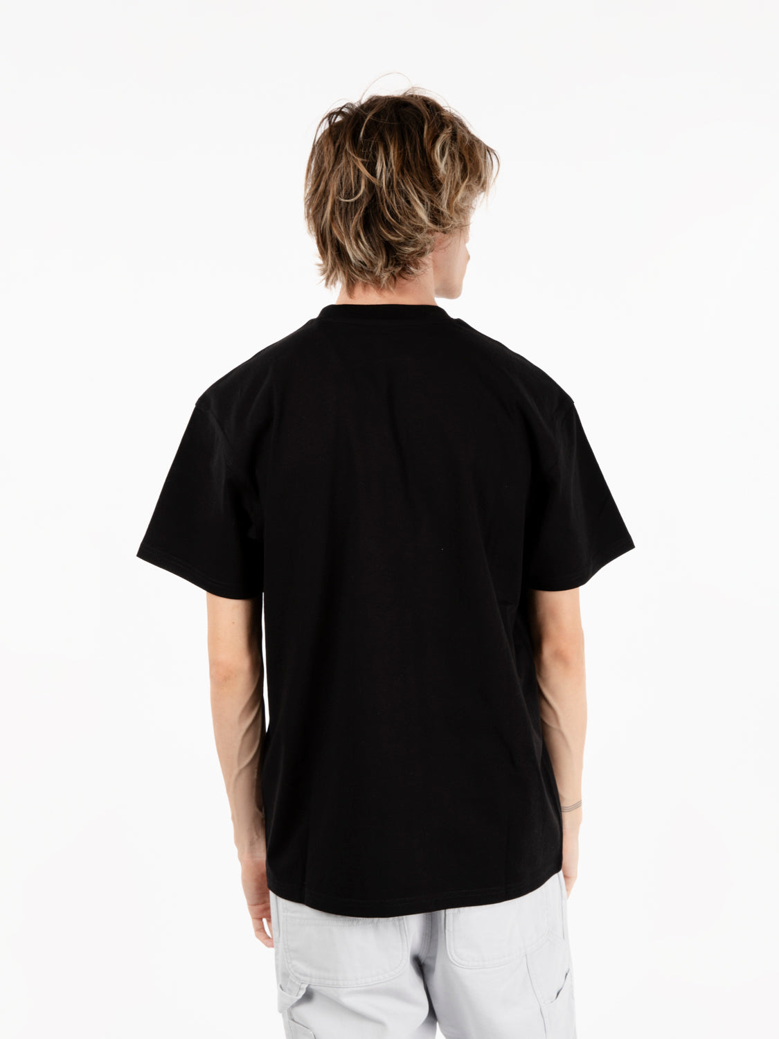 S/S American script t-shirt black