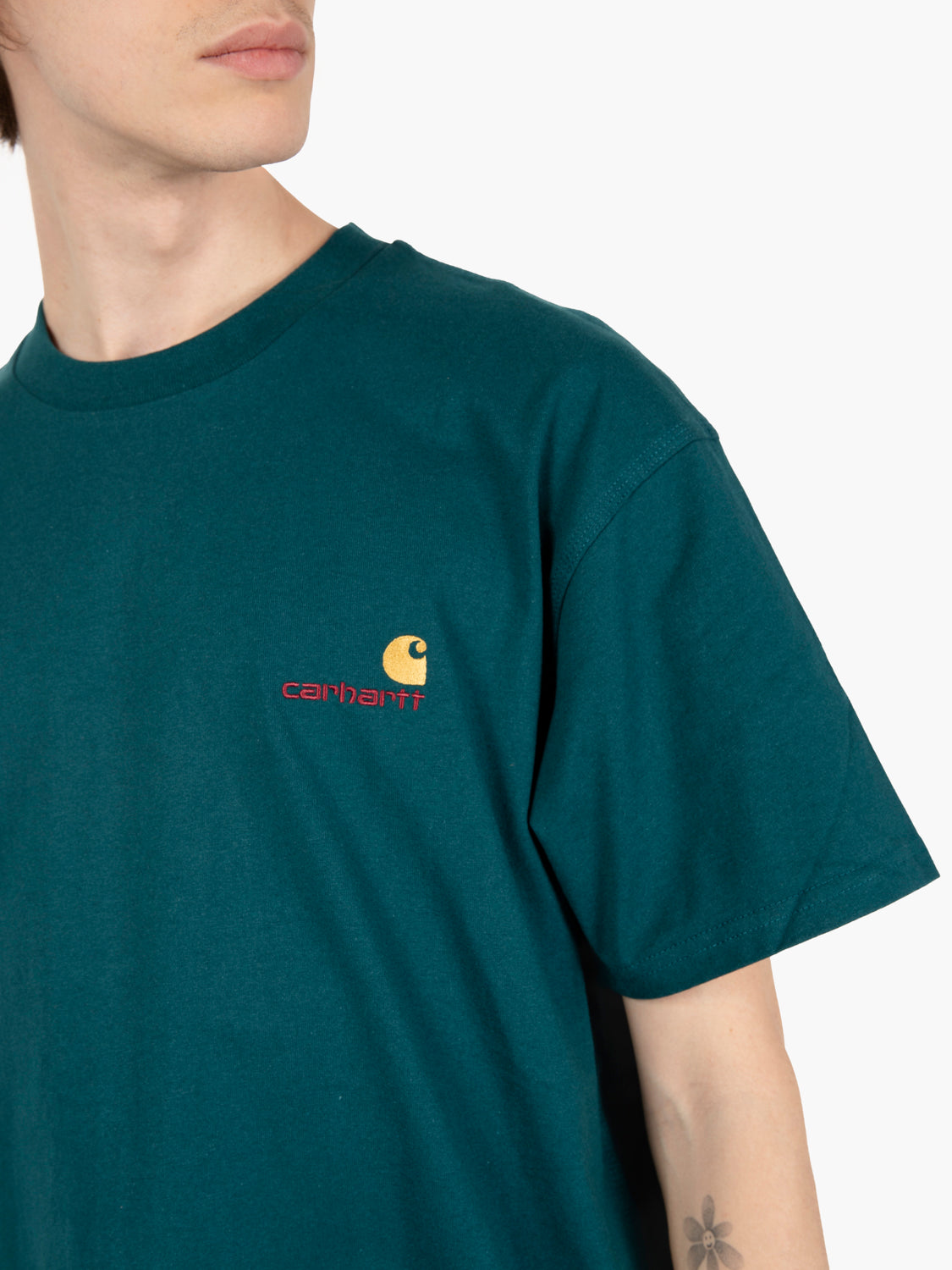 S/S American Script T-shirt Malachite