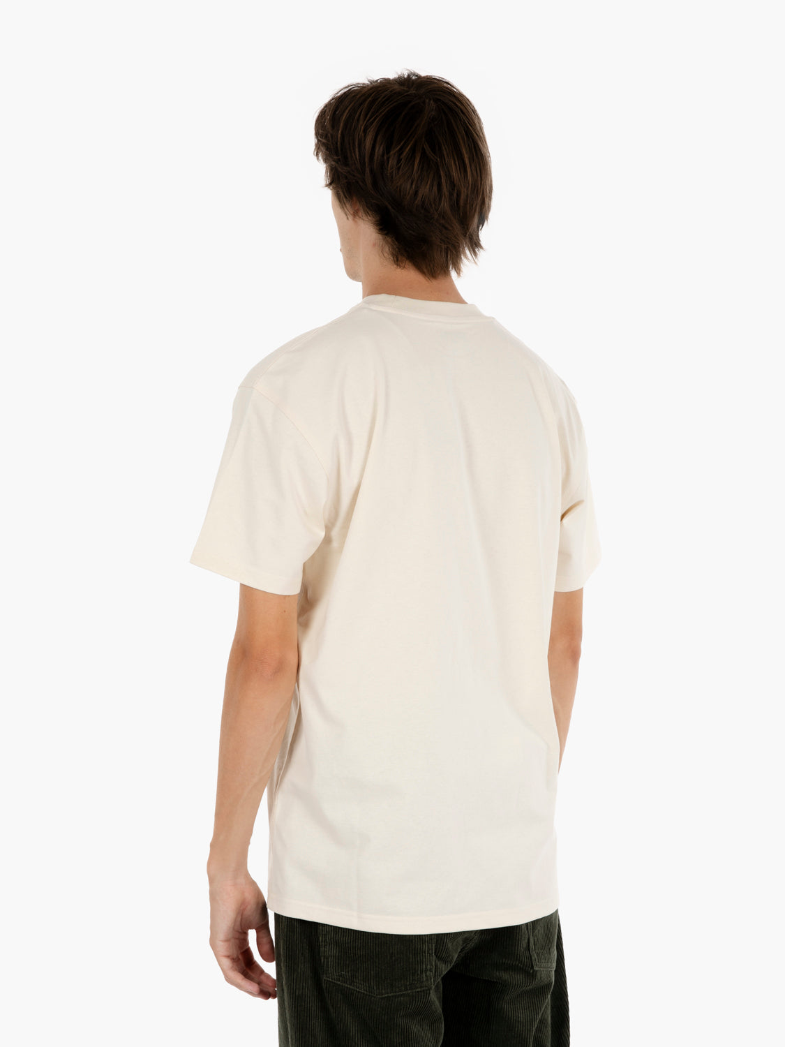 S/s american script t-shirt natural