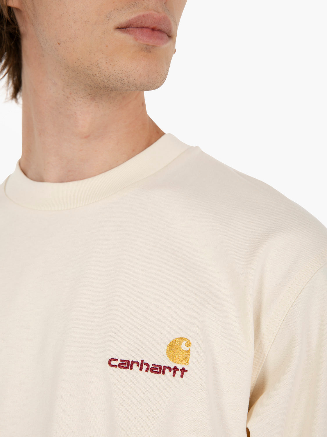 S/s american script t-shirt natural