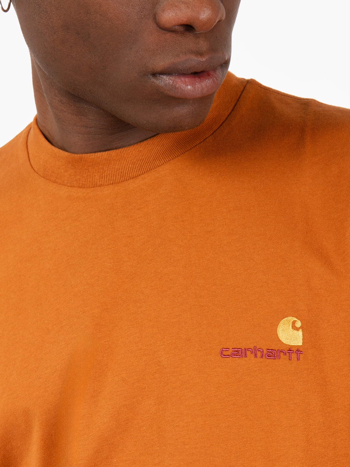 S/S American Script sienna t-shirt