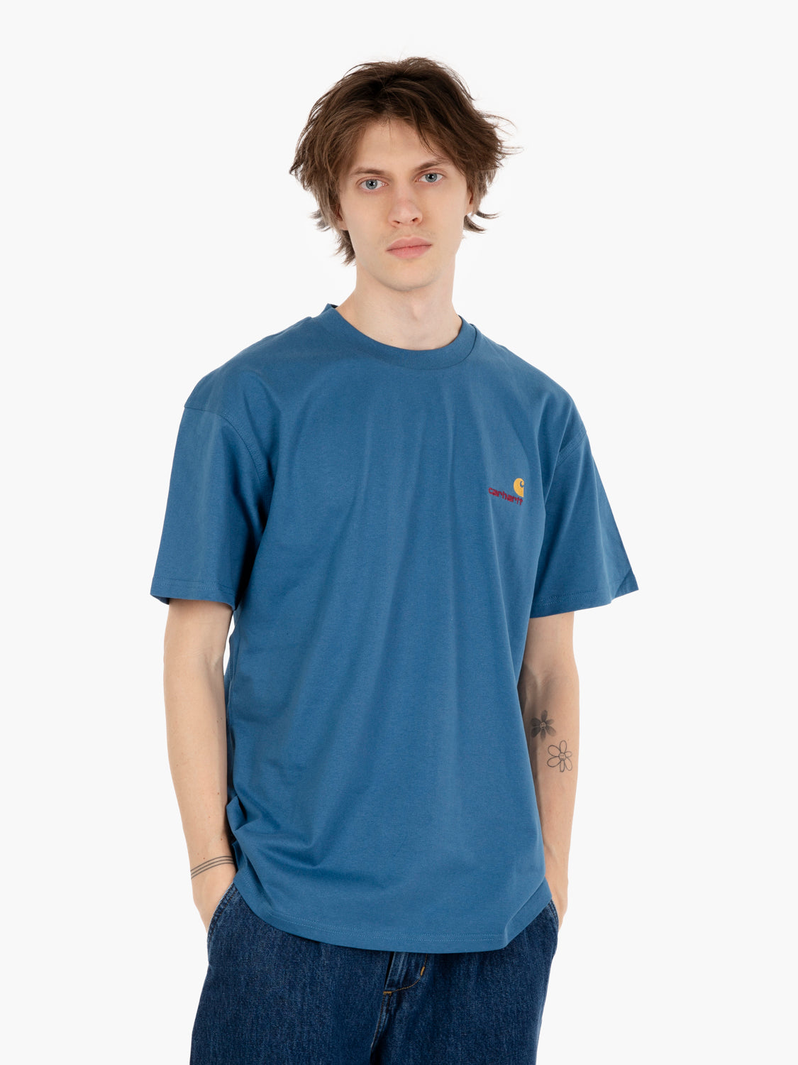 S/S American Script Sodalite t-shirt