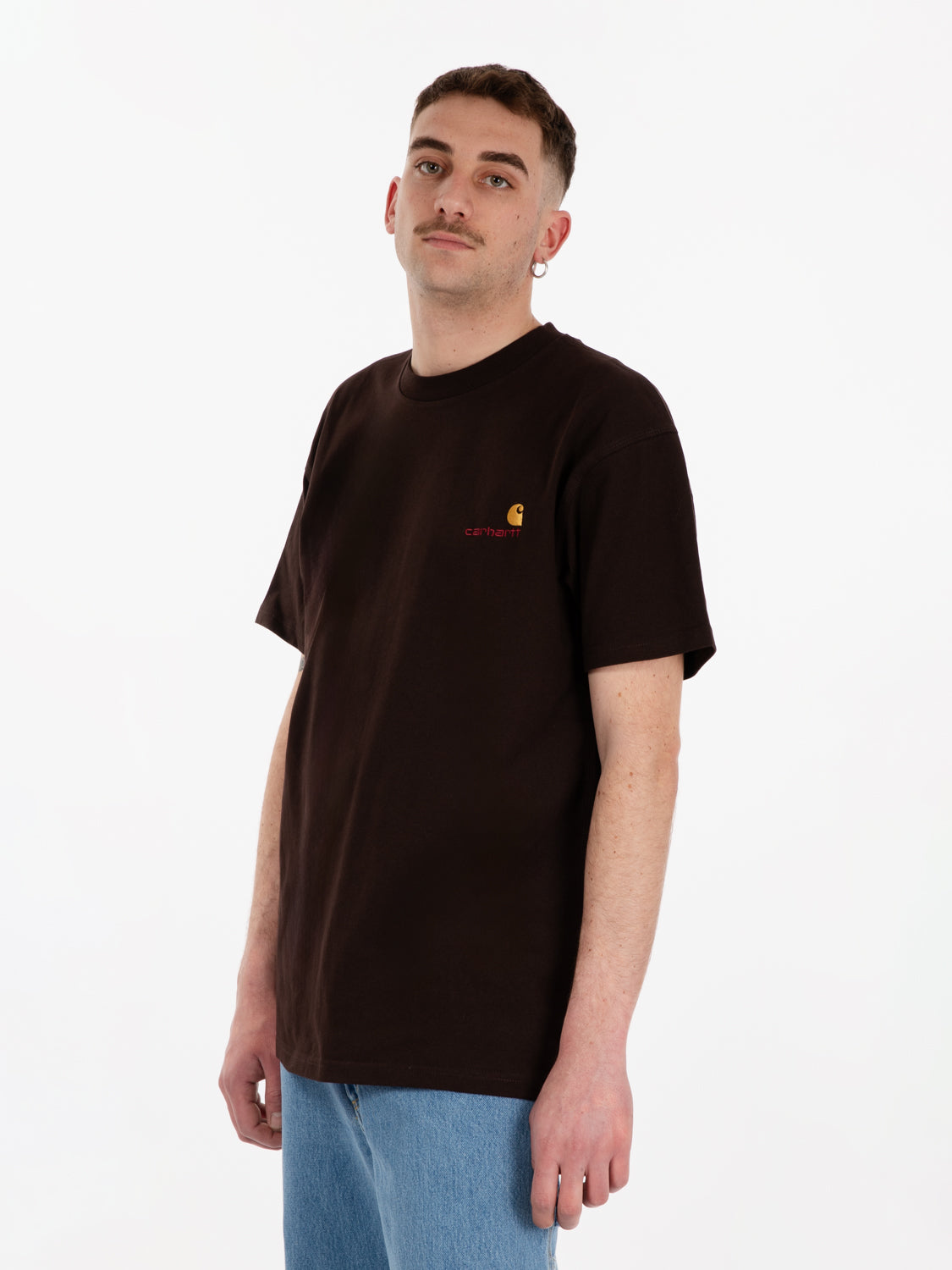S/S American script tobacco t-shirt