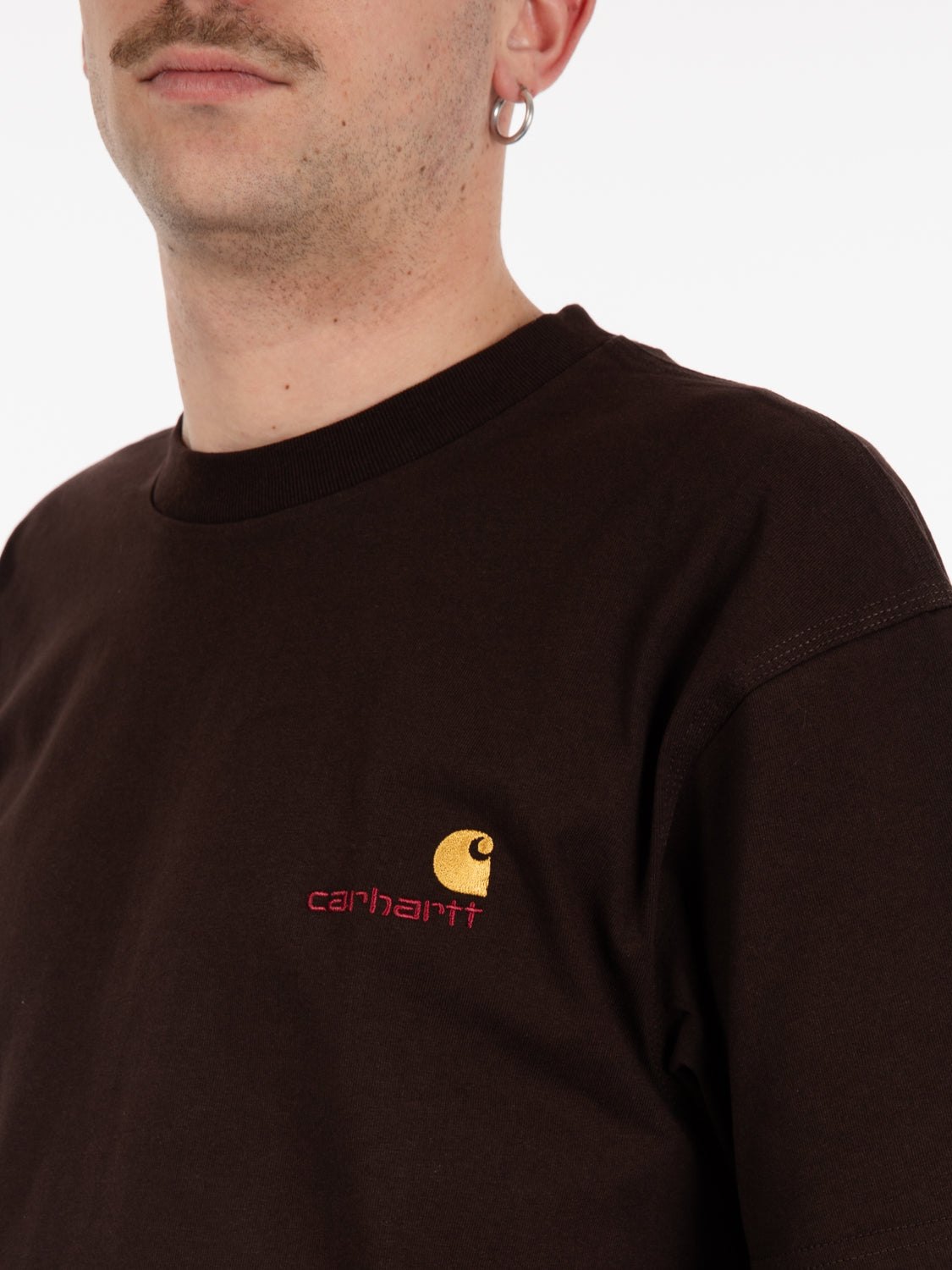 S/S American script tobacco t-shirt