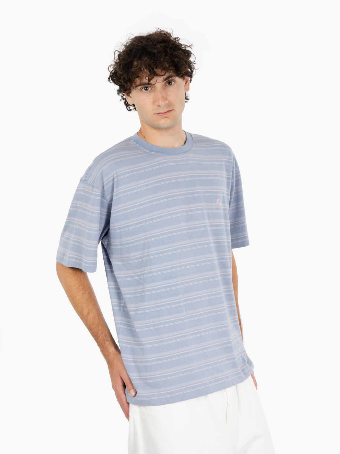S/S Brodine t-shirt stripe sorrent indigo