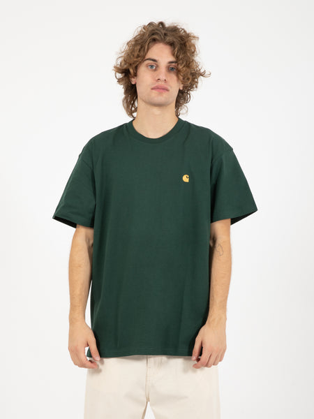 S/S Chase t-shirt discovery green / gold