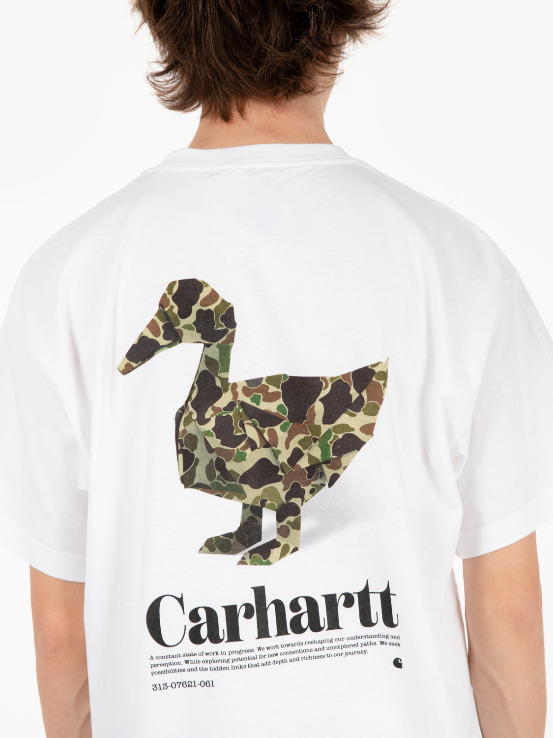 S/S fold duck t-shirt white