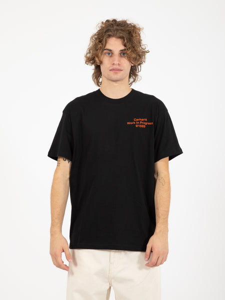 S/S Formation t-shirt black / orange