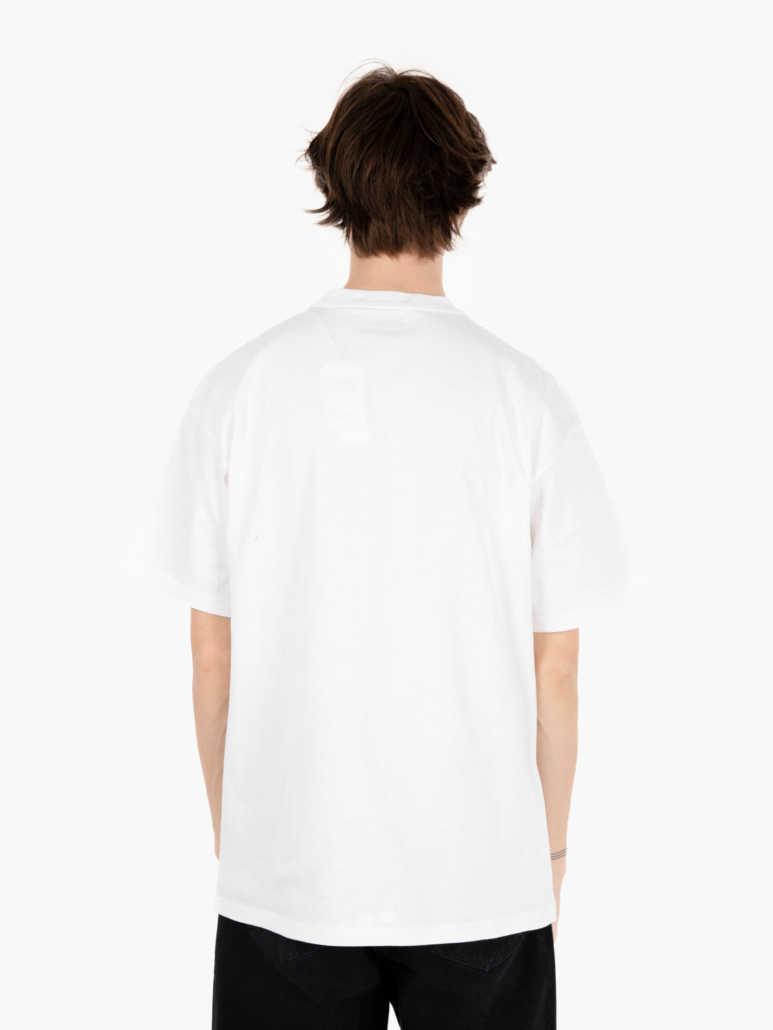 S/S Fragments pocket t-shirt white / black