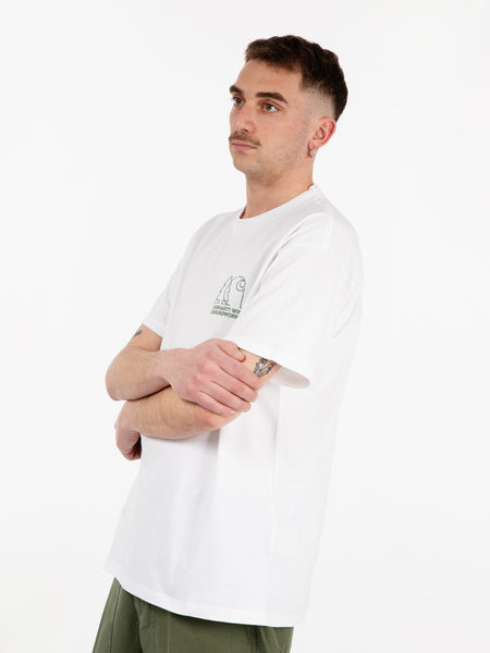 S/S Groundworks t-shirt white