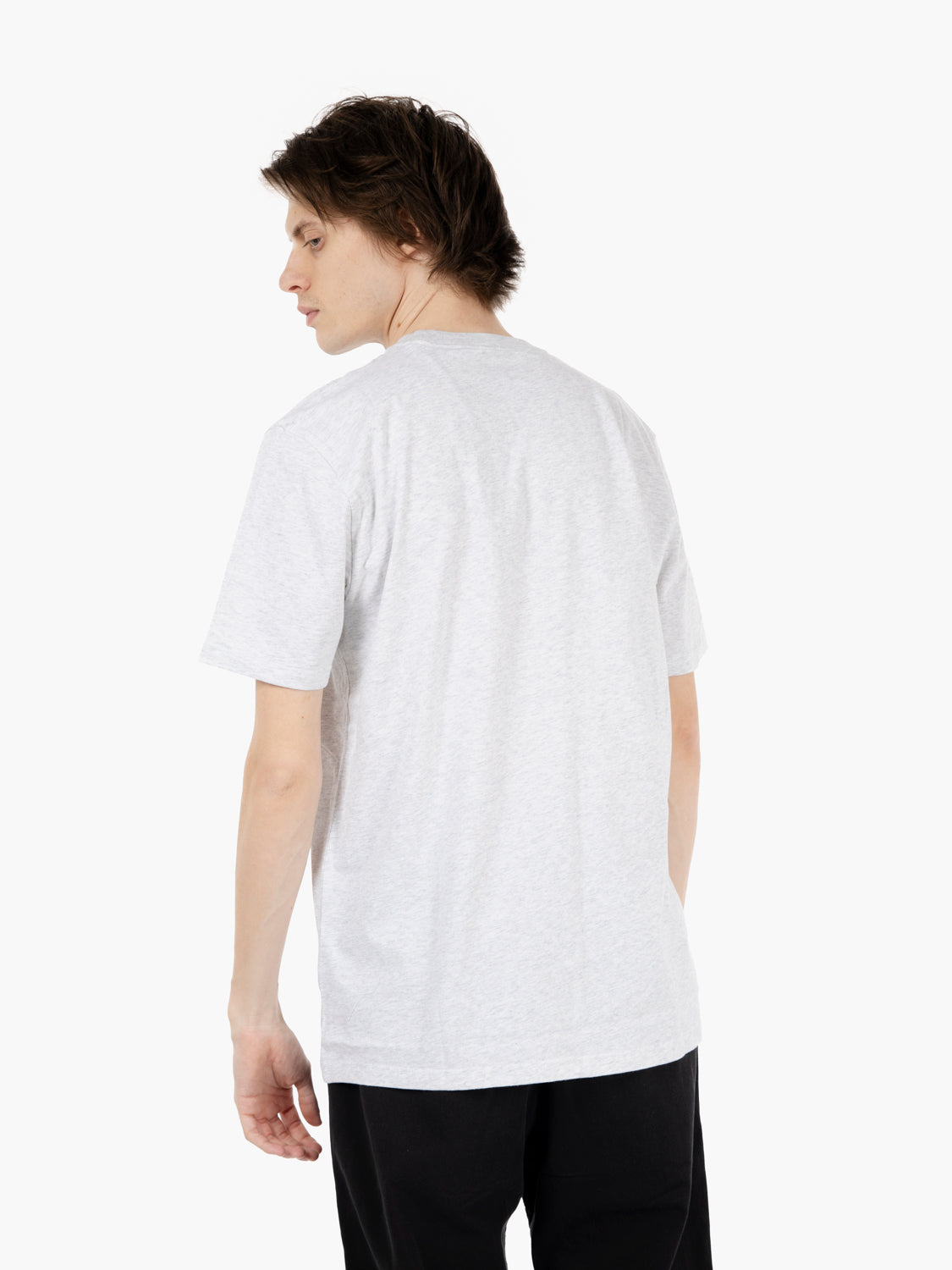 S/S Script T-Shirt Ash Heather / Air Green