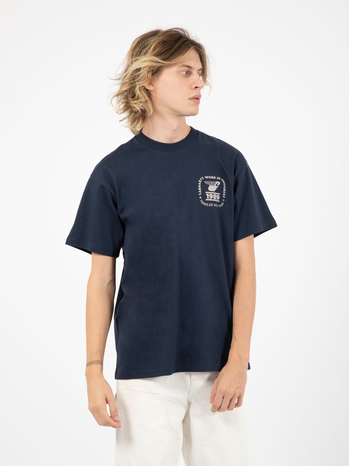 S/S Stamp State T-Shirt blue / grey