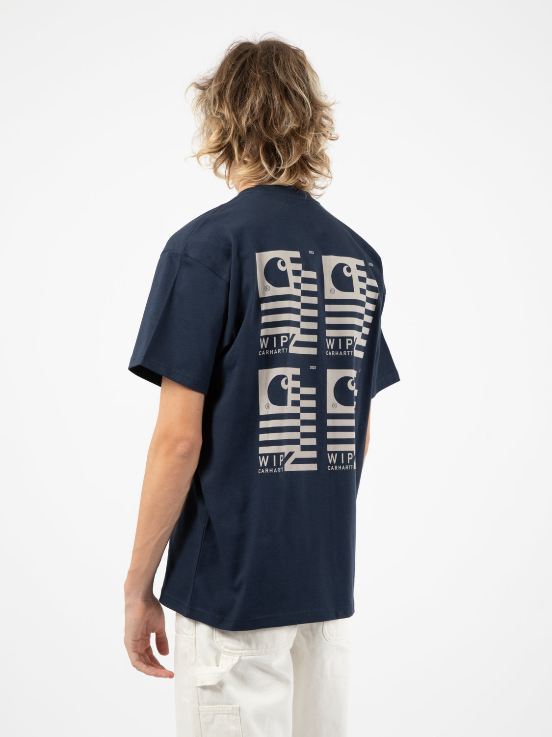 S/S Stamp State T-Shirt blue / grey