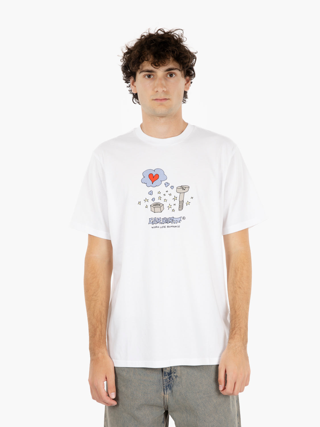 S/S Work life romance t-shirt white