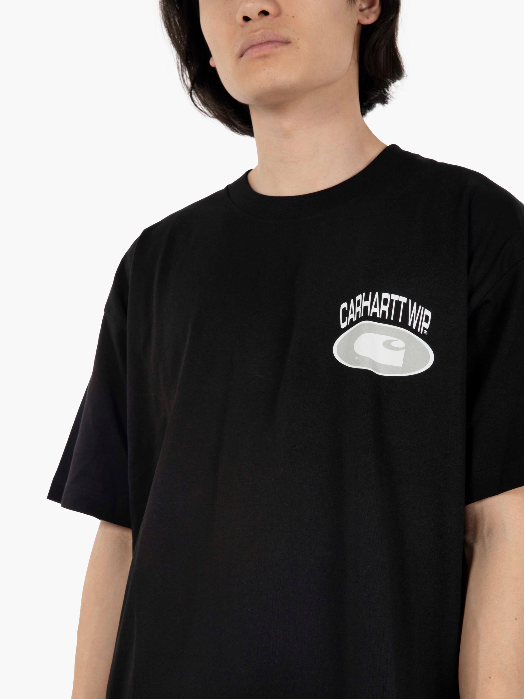 Short sleeve t-shirt Tire black