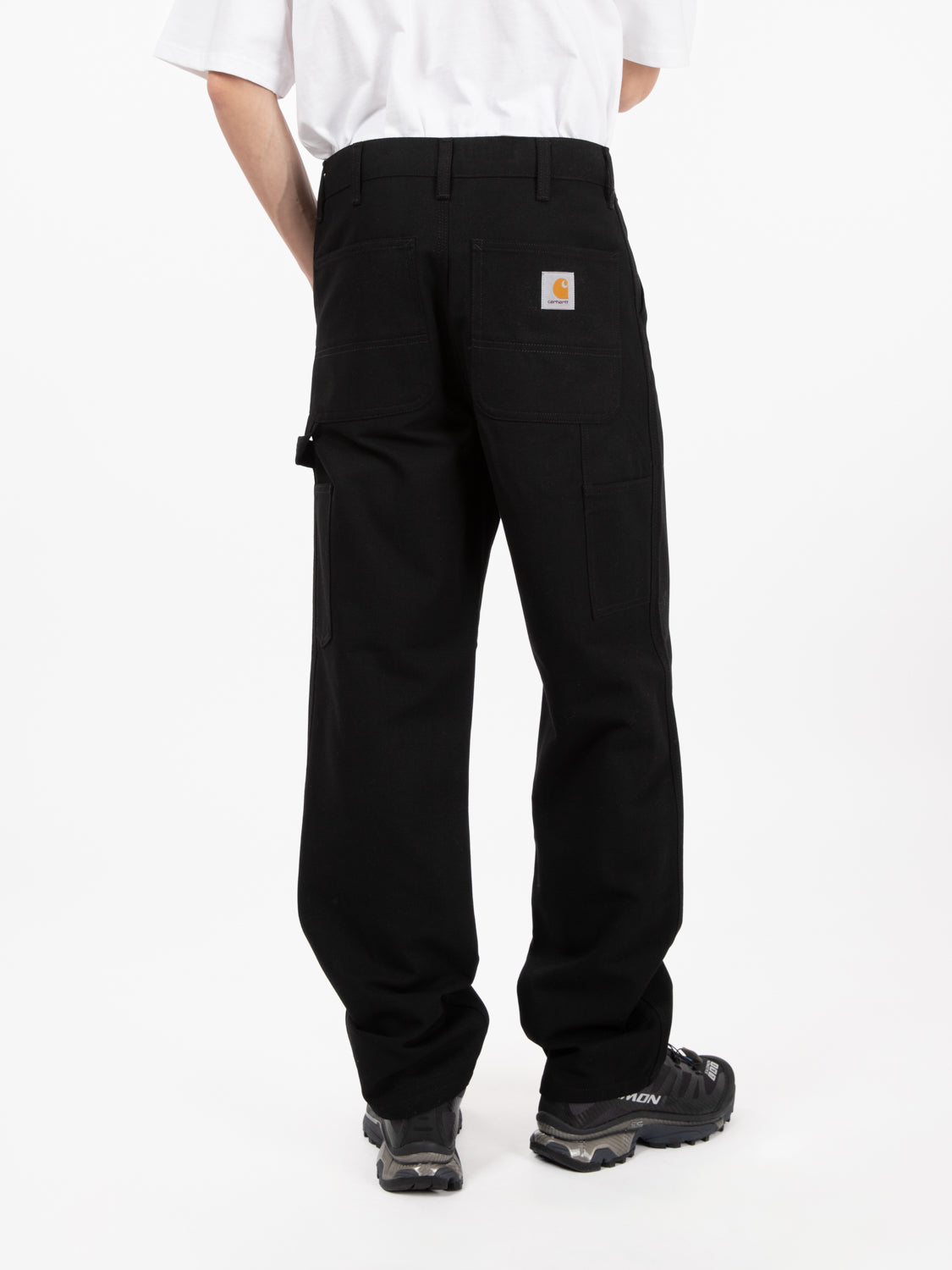 Single knee pant black rigid