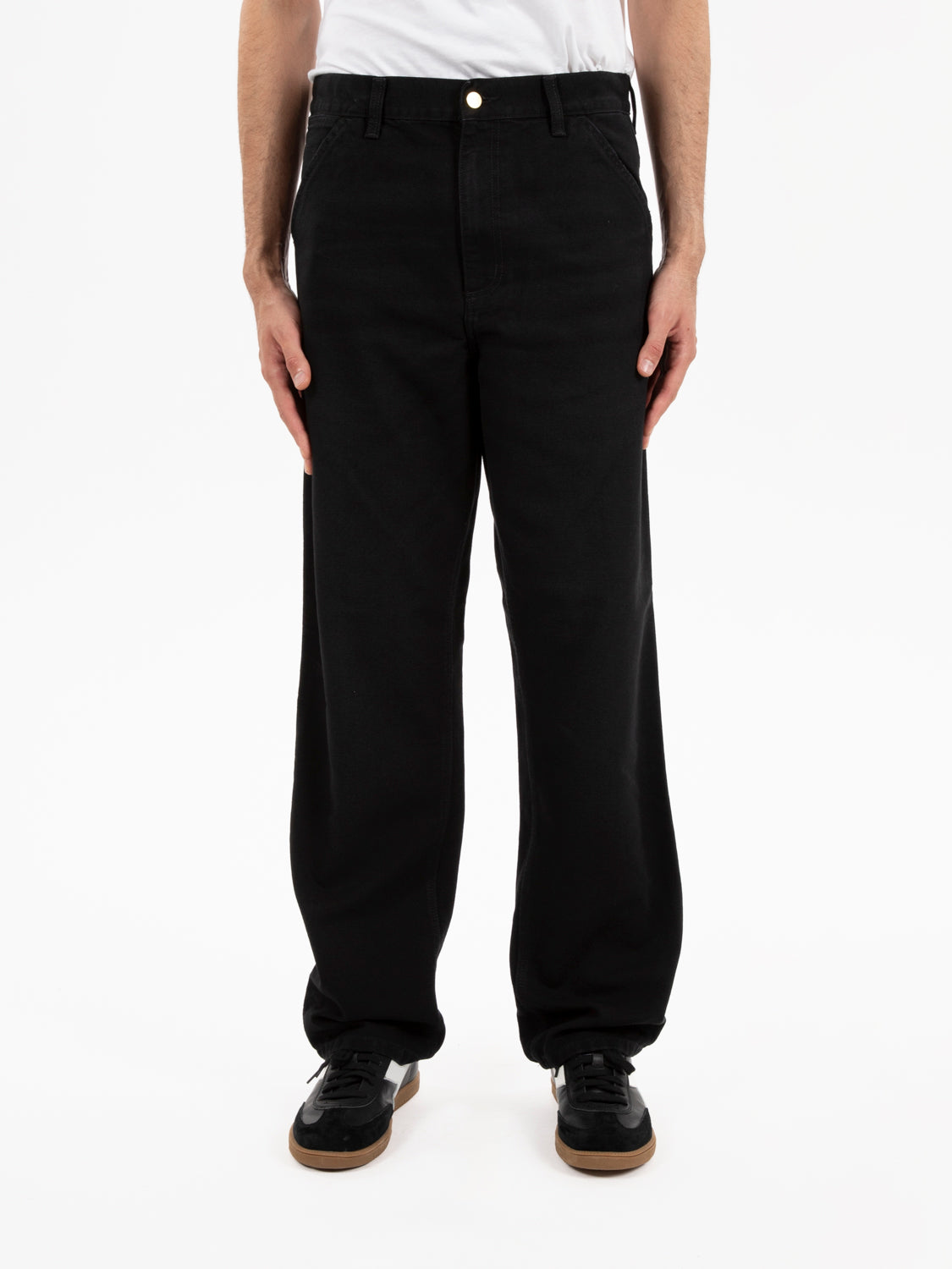 Single knee pant black