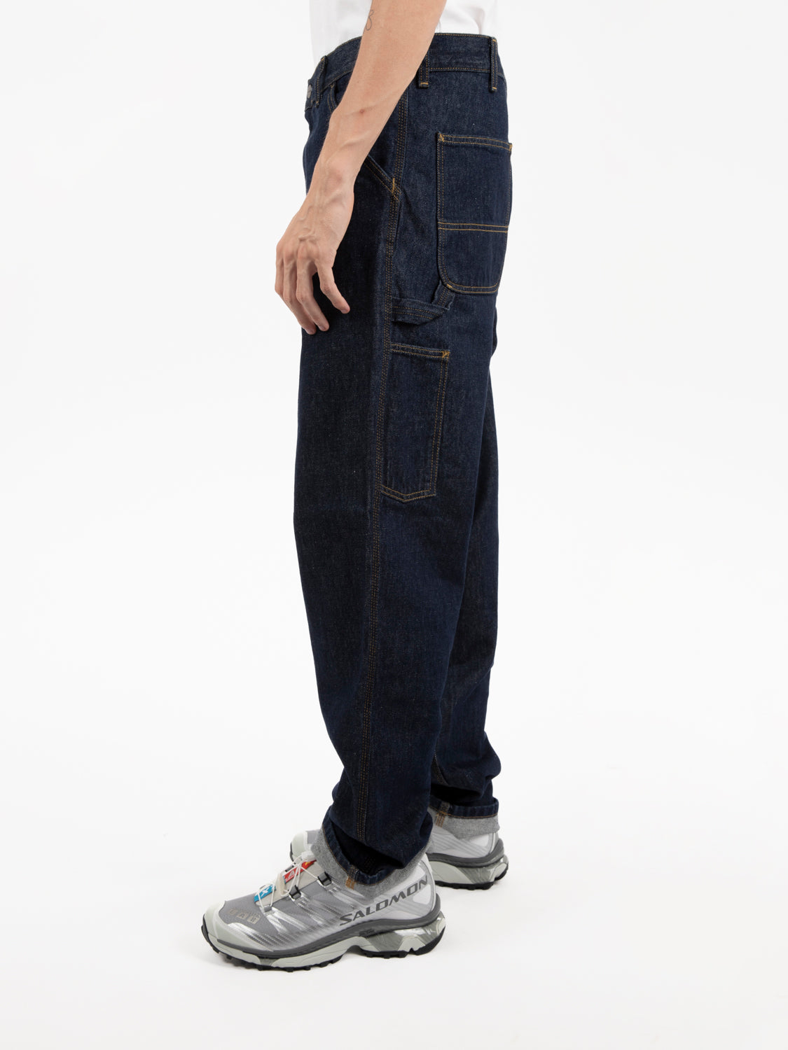 Single Knee Pant Blue rinsed
