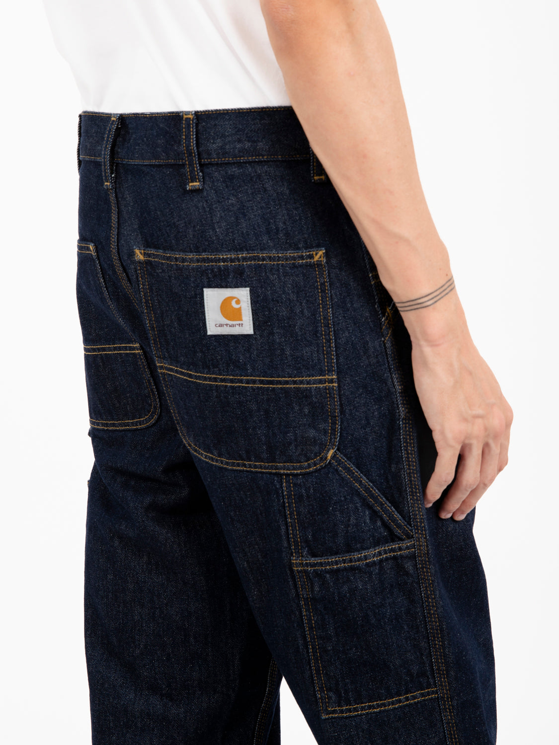Single Knee Pant Blue rinsed