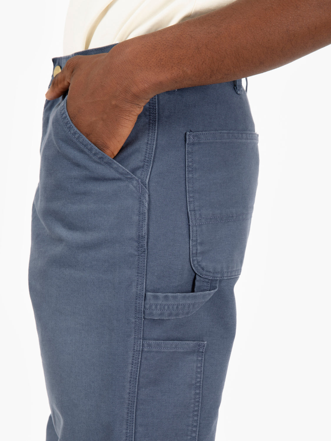 Single knee pant dusky blue