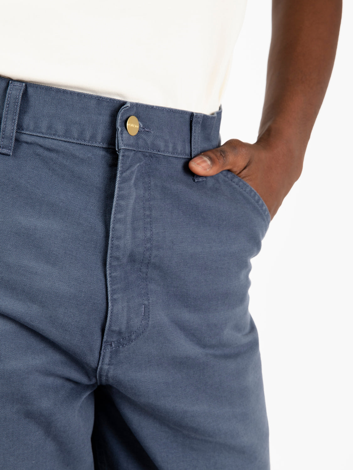 Single knee pant dusky blue
