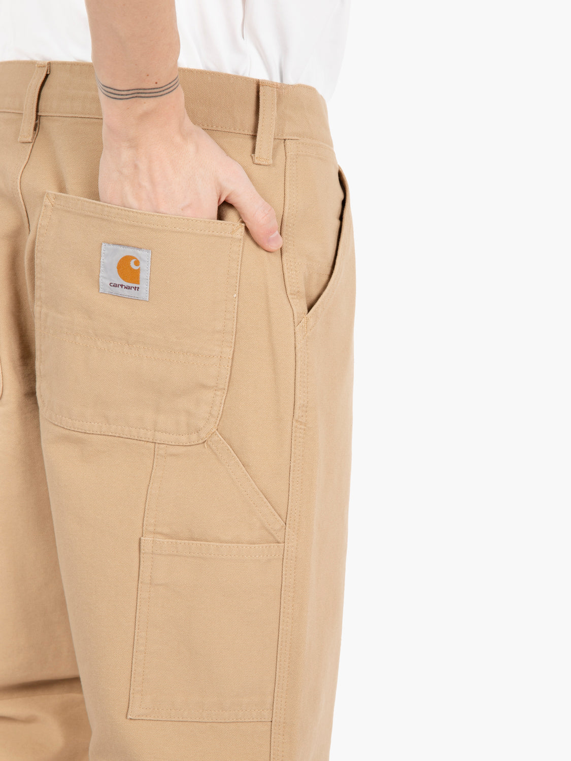 Single Knee pant dusty brown