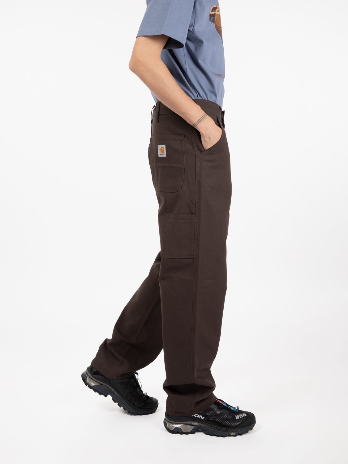 Single knee pant tobacco
