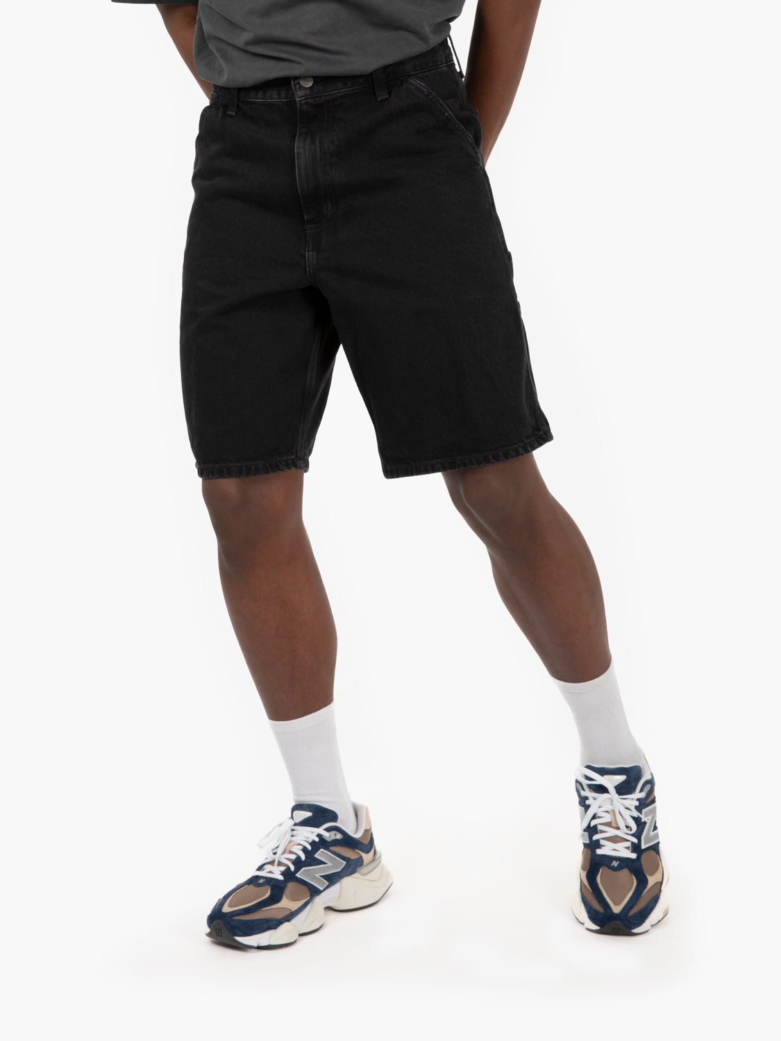 Single knee short nero