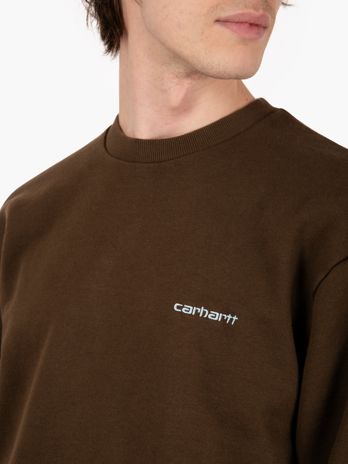 Sweat script embroidery liberica / air sky