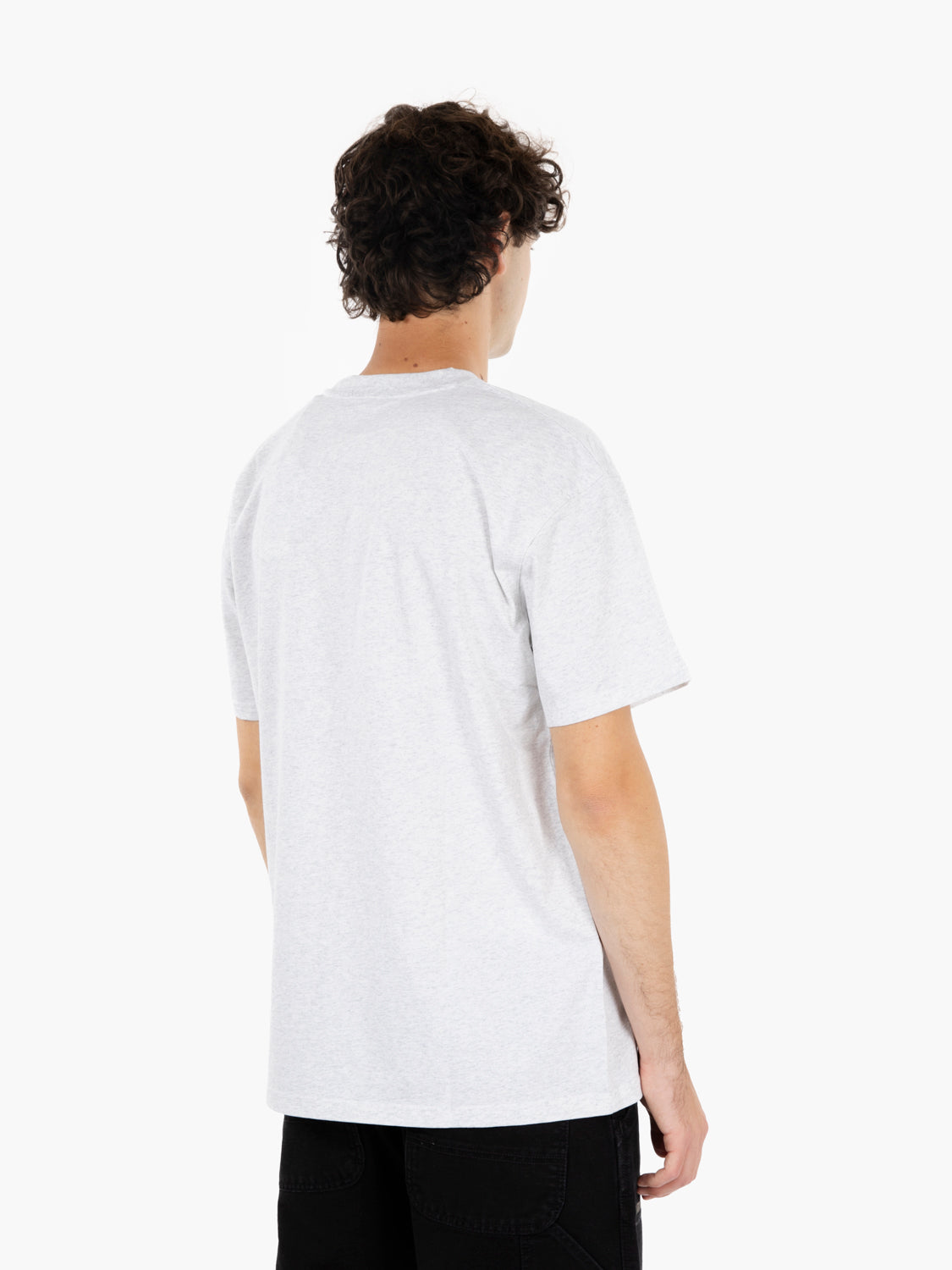 S/S American script ash heather t-shirt